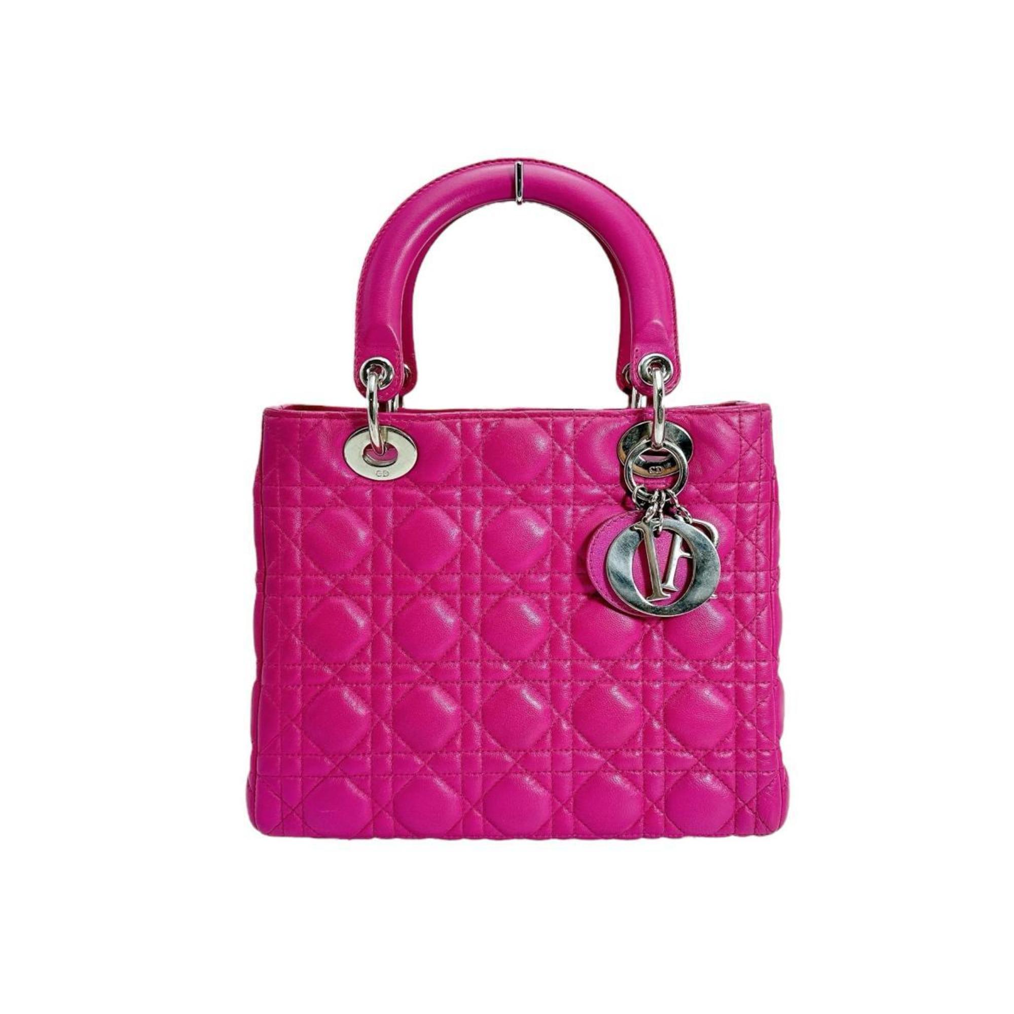 Lady Dior Bag Cannage Quilt Lambskin Medium