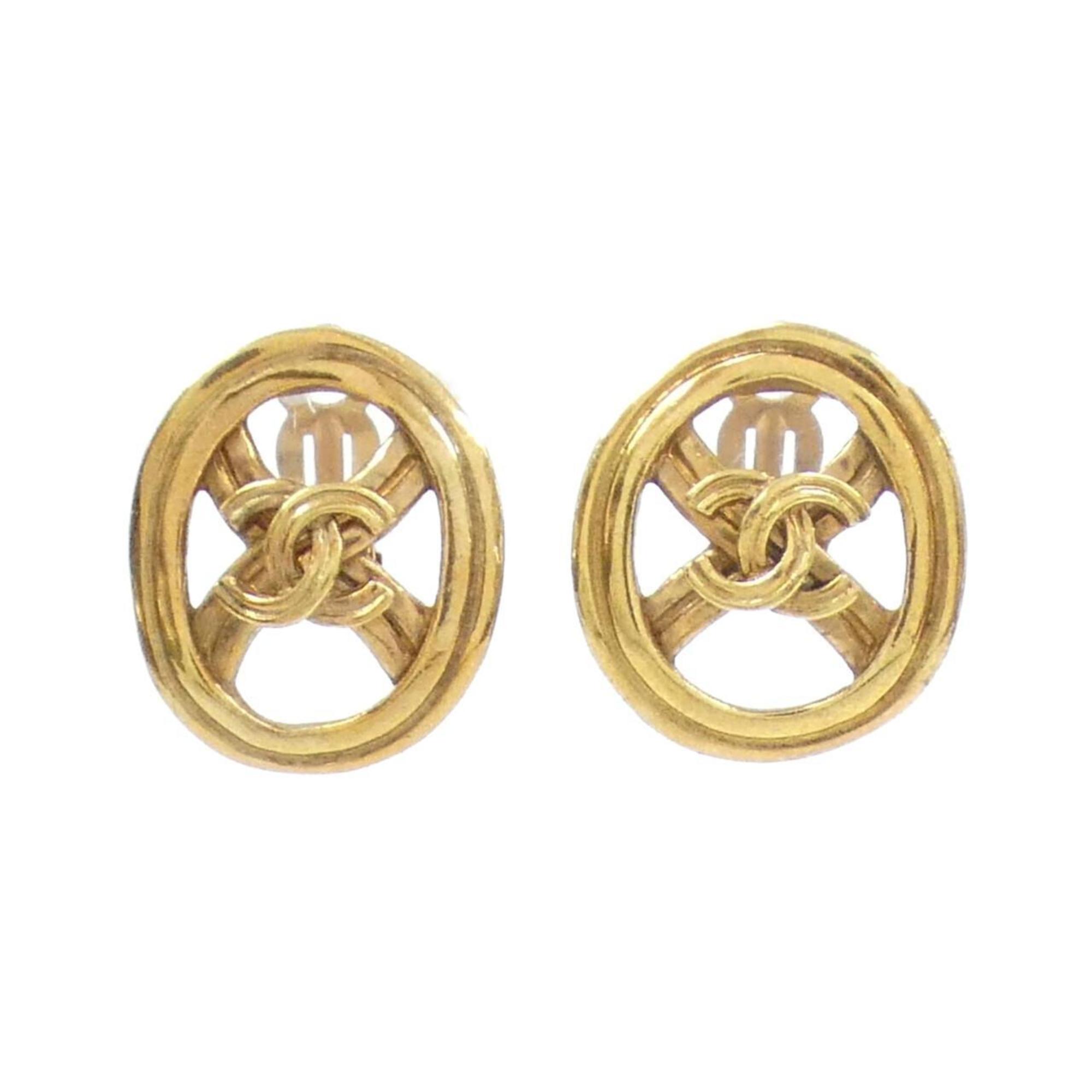 Clip-On Earrings Clip-On Gold-Tone Metal
