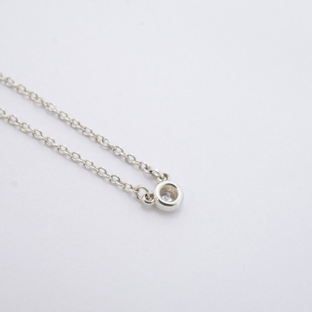 Elsa Peretti Diamonds By The Yard Pendant Necklace Sterling Silver and Diamond