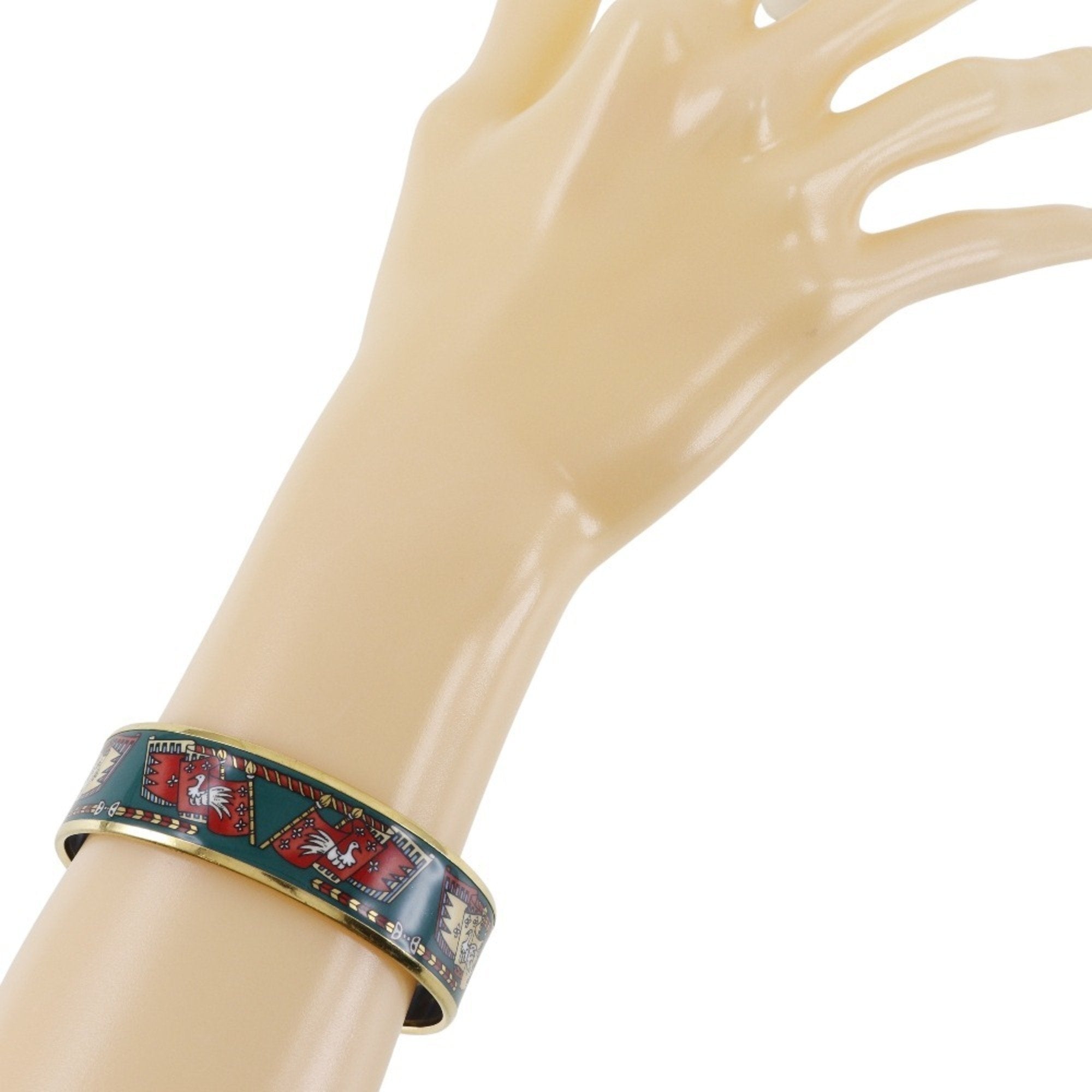 Bangle Cloisonné and Enamel and Gold Bracelet