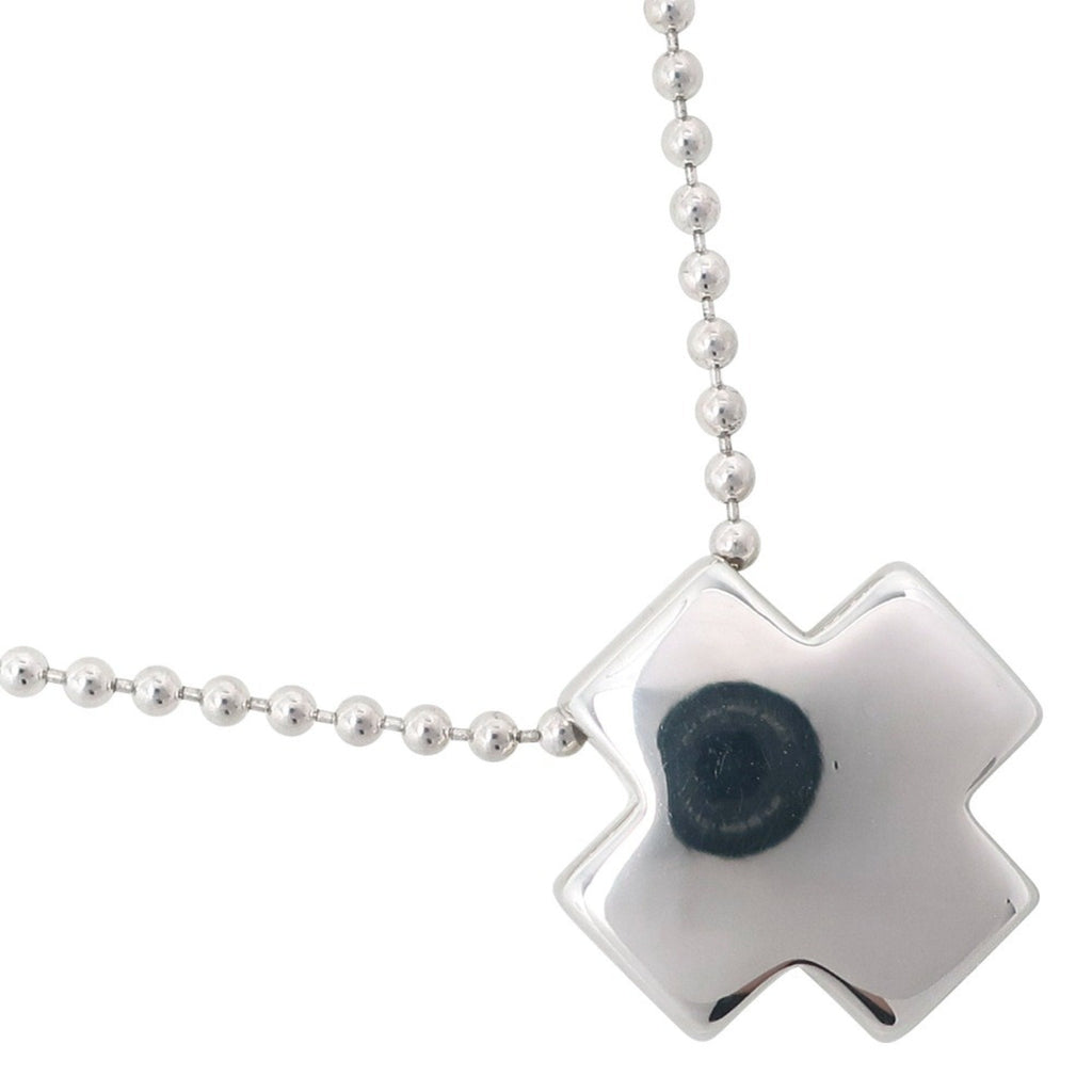 Roman Cross Pendant Necklace Sterling Silver