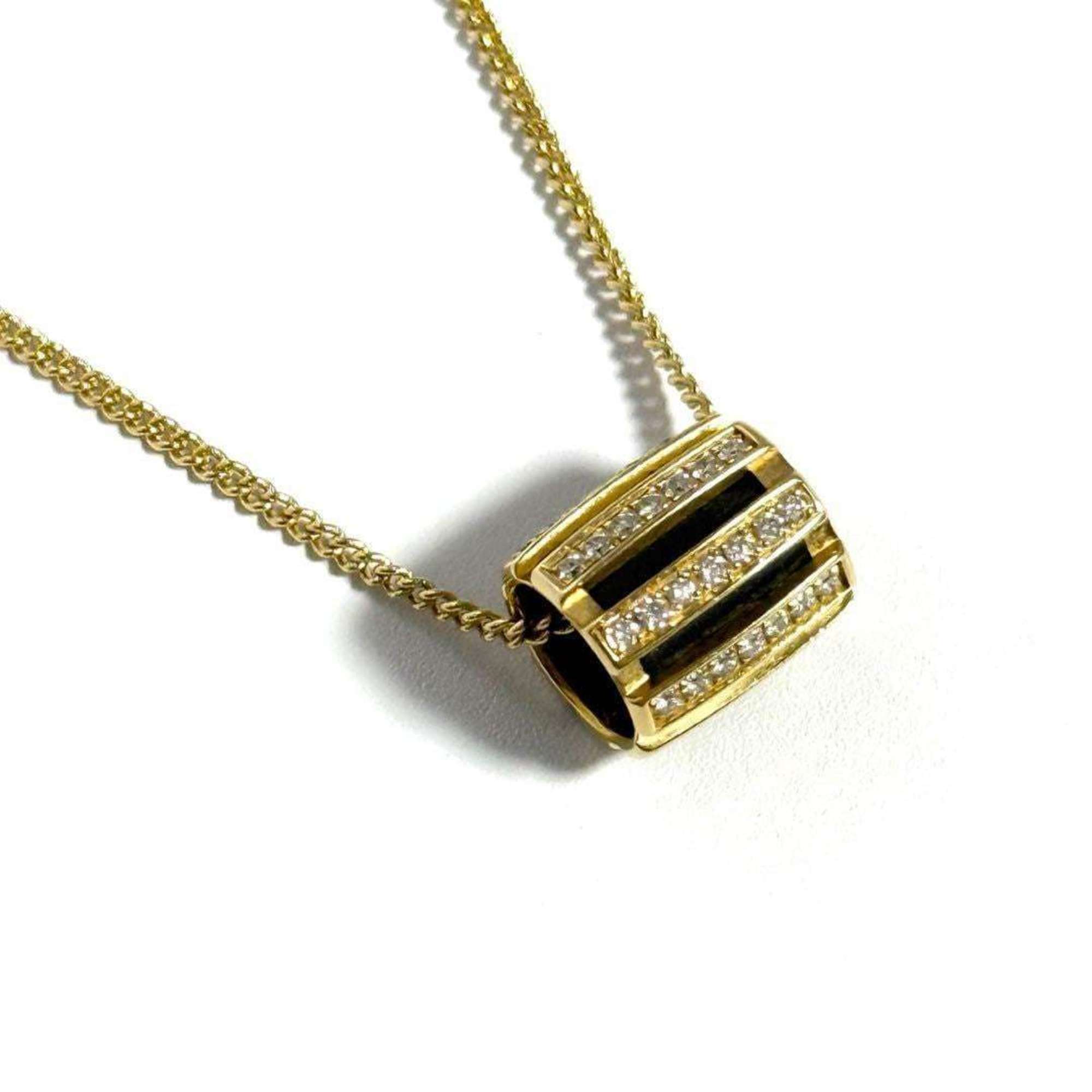 Class One Pendant Necklace Metal and 18K Yellow Gold With Diamond