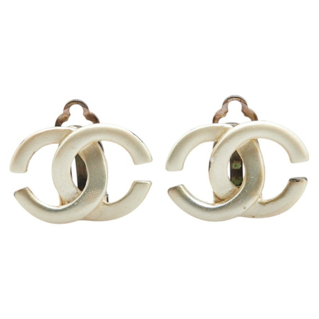 CC Logo Clip-On Earrings Metal