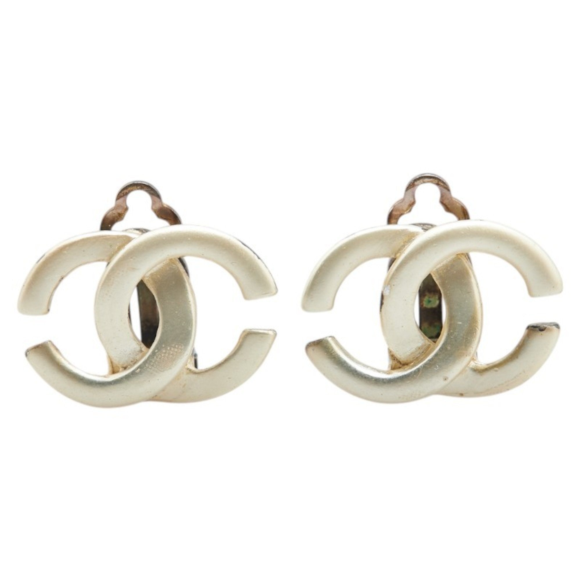 CC Logo Clip-On Earrings Metal