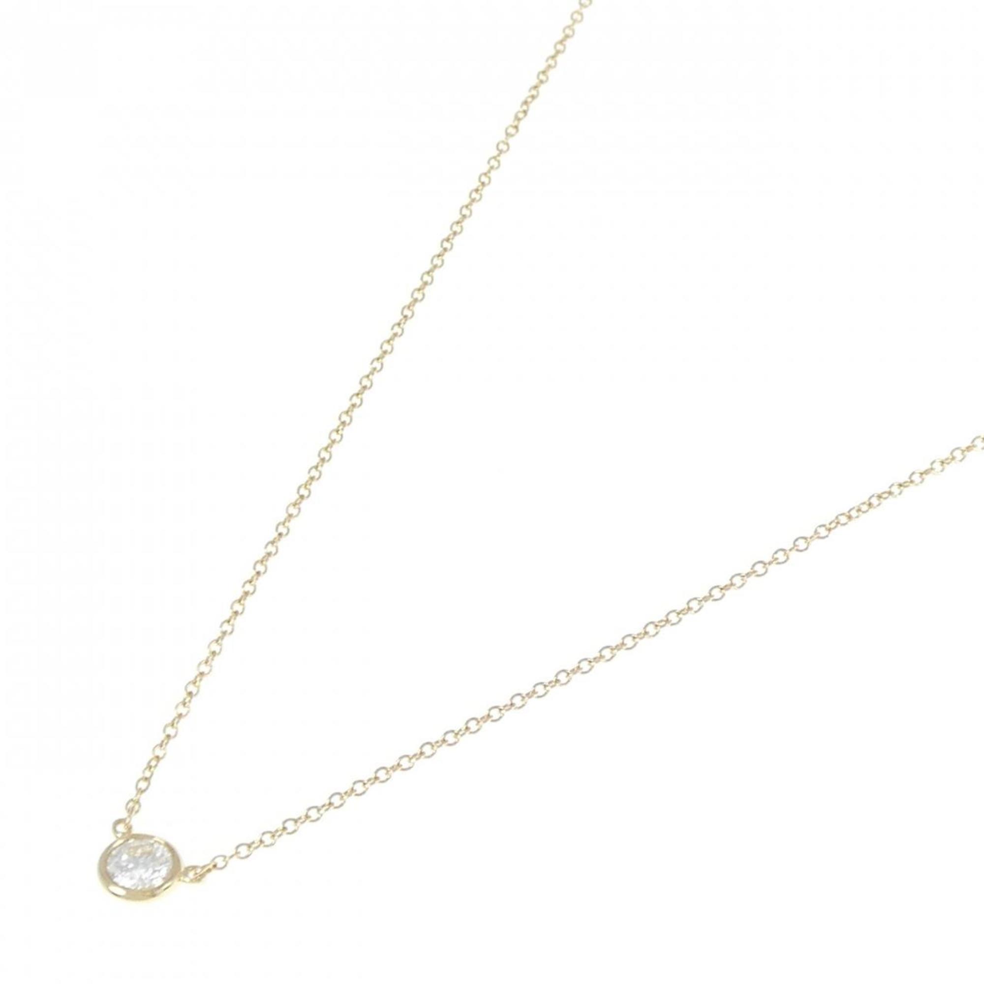 Elsa Peretti Diamonds By The Yard Pendant Necklace 18K Yellow Gold and Diamond