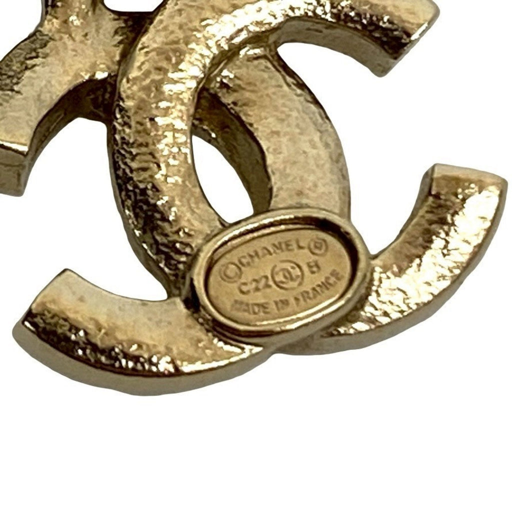 CC Logo Earrings Gold-Tone Metal Gold-Tone Metal
