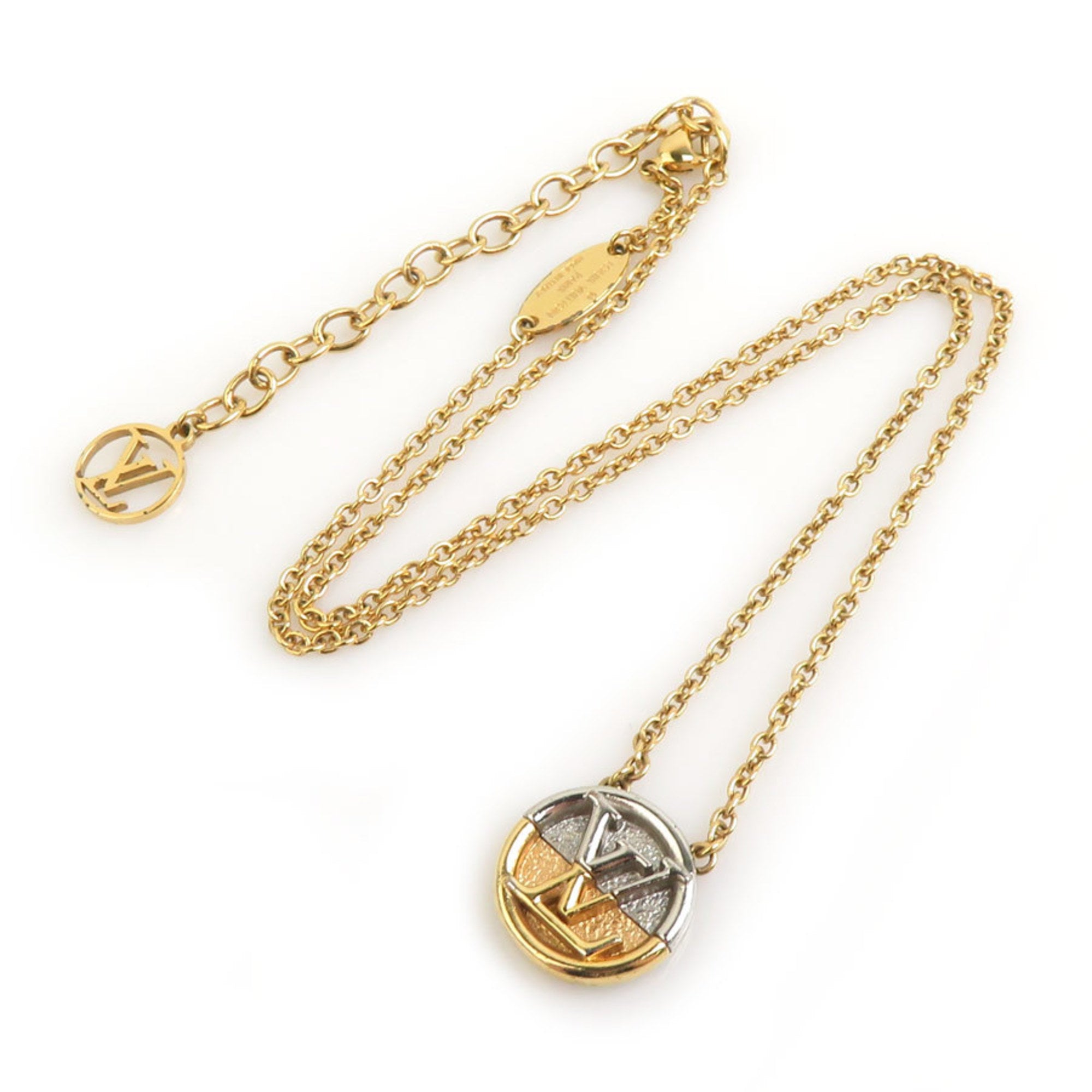 Pendant Necklace Metal Gold and Silver