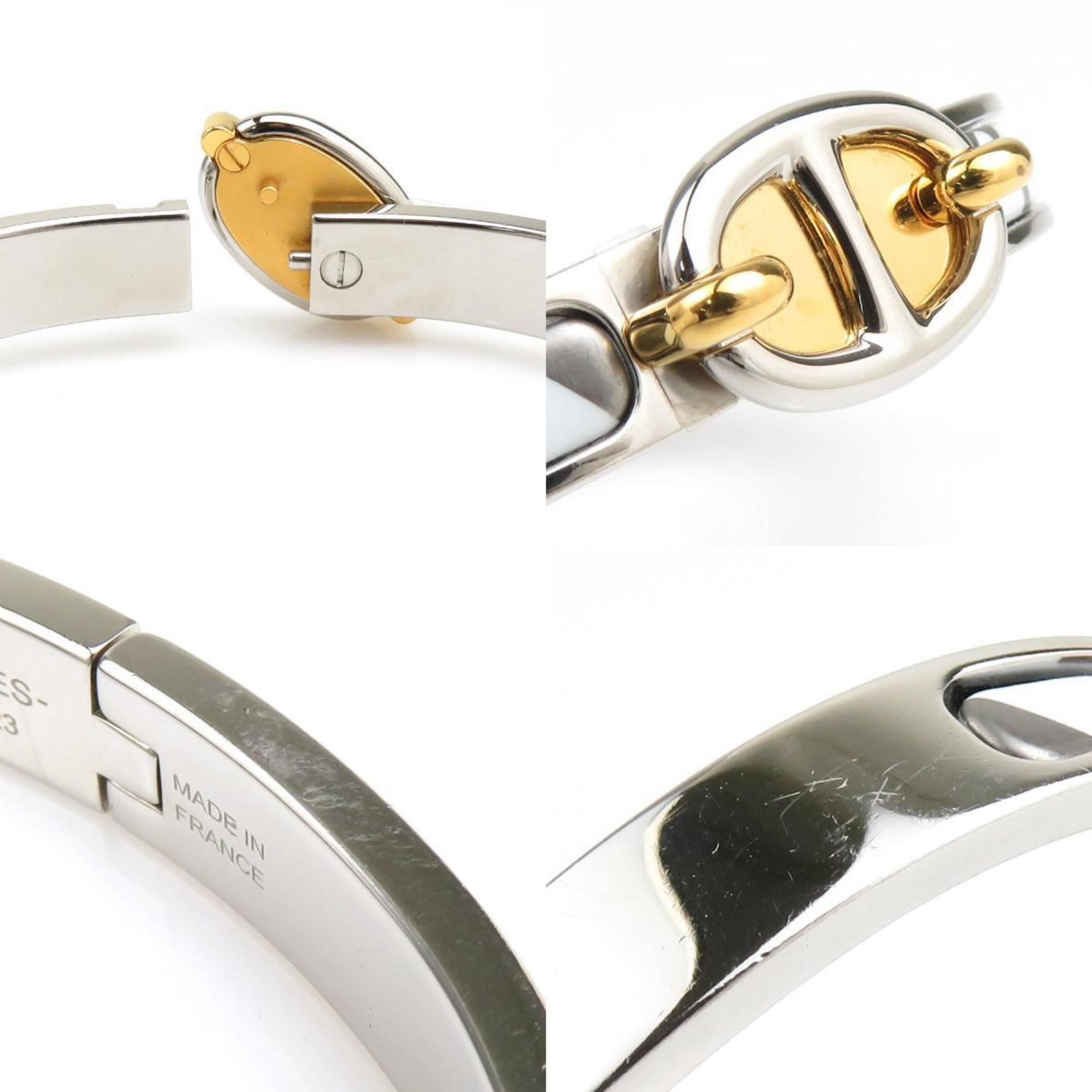 Clic Bangle Enamel and Metal Bracelet