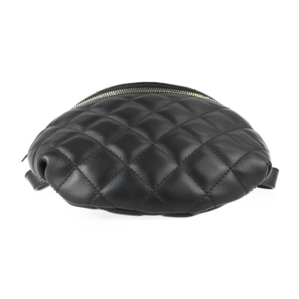 Vintage Zip Belt Bag Quilted Lambskin Small