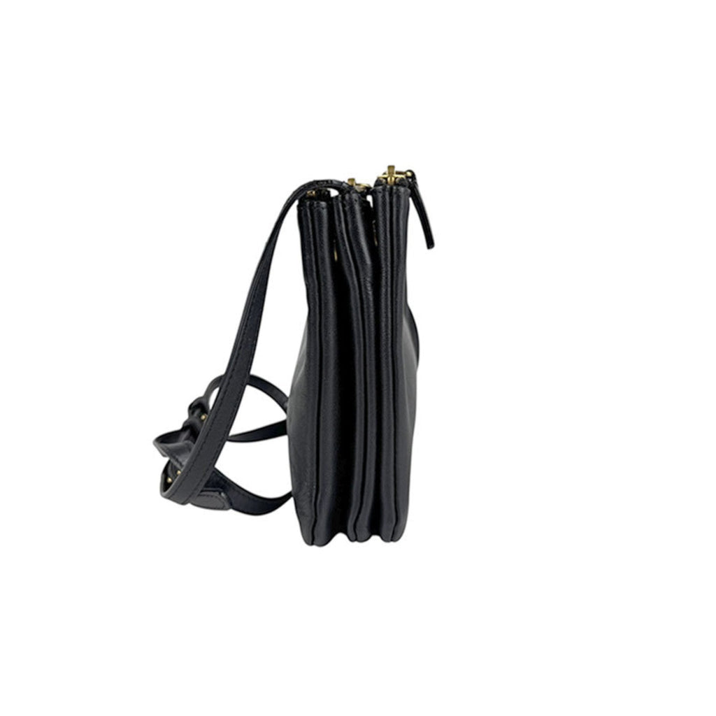 Trio Crossbody Bag Leather Small