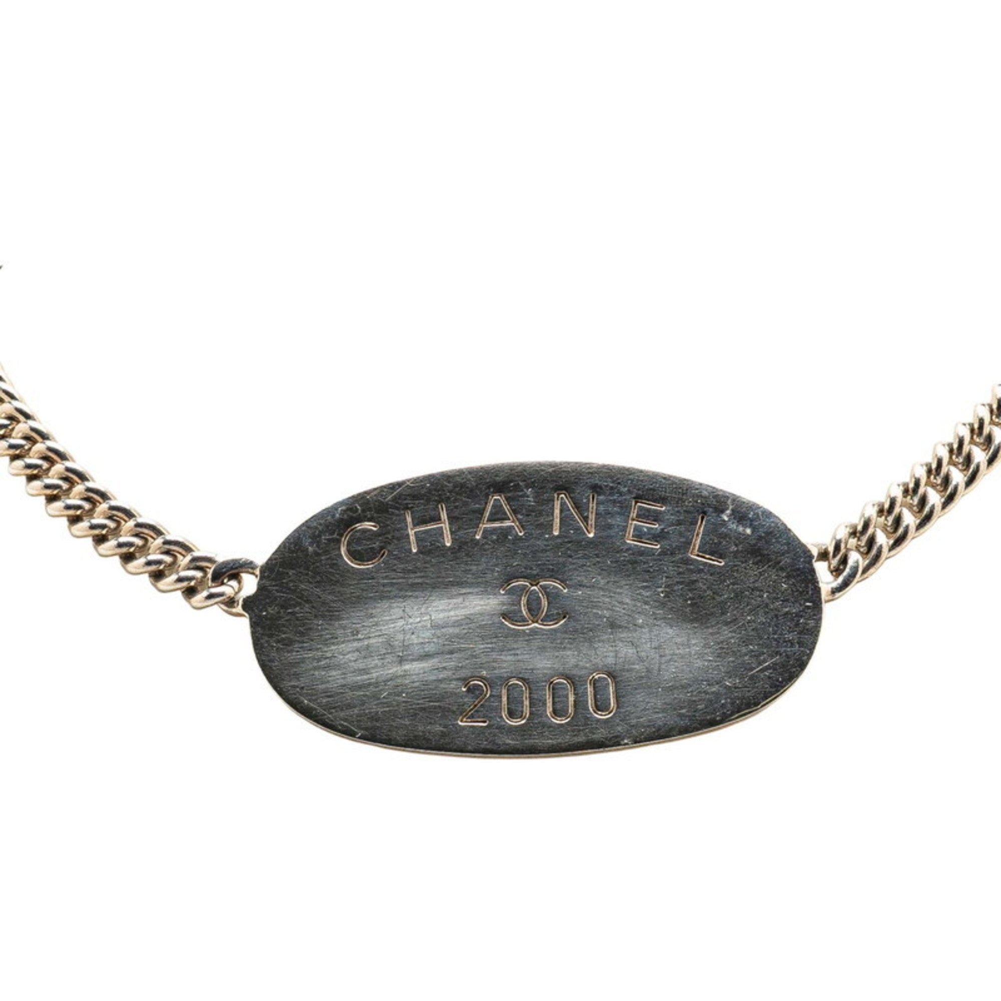 Oval Tag Pendant Necklace Sterling Silver