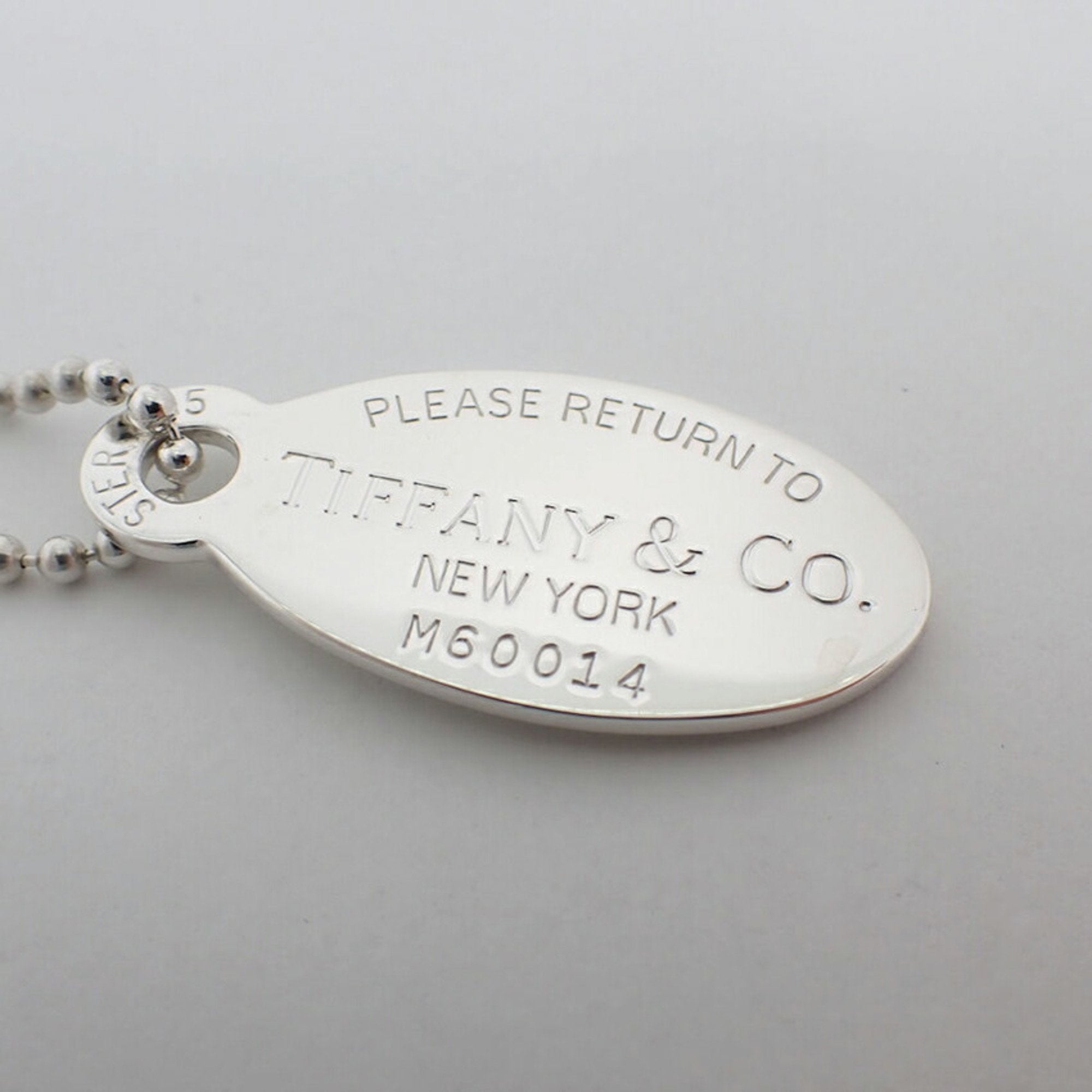 Return To Tiffany Oval Pendant Necklace Sterling Silver