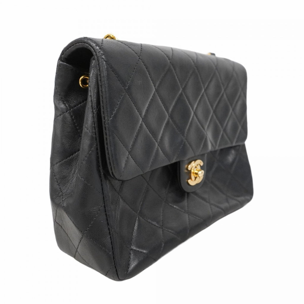 Vintage Square Classic Flap Bag Quilted Lambskin Small