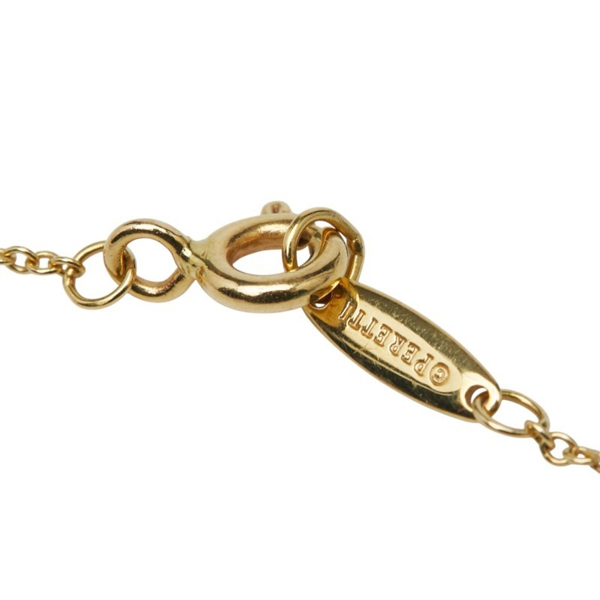 Elsa Peretti Diamonds By The Yard Pendant Necklace 18K Yellow Gold