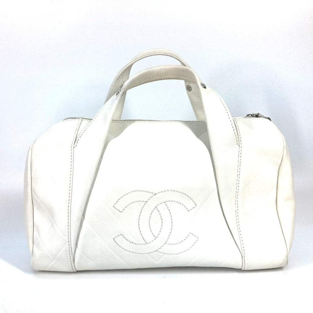 All Day Long Bowler Bag Chevron Leather Medium