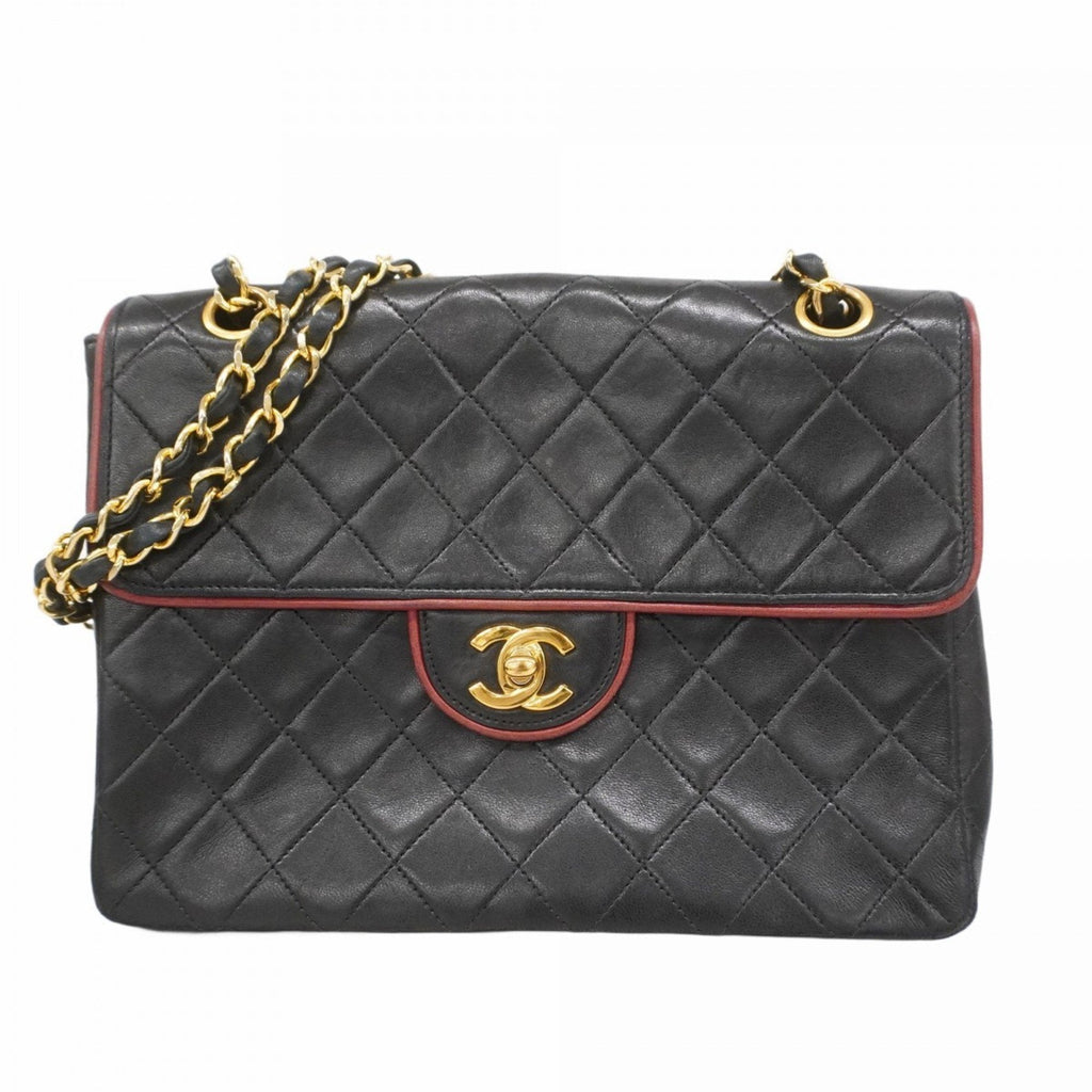 Vintage Square CC Flap Bag Quilted Lambskin Medium