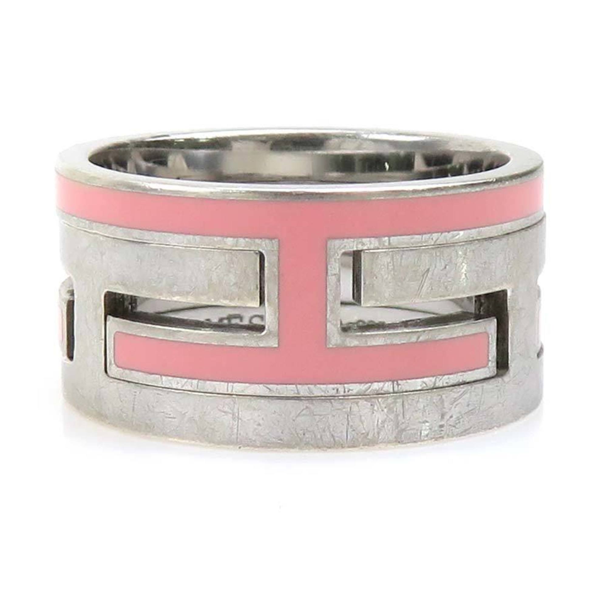 Band Ring Enamel and Sterling Silver