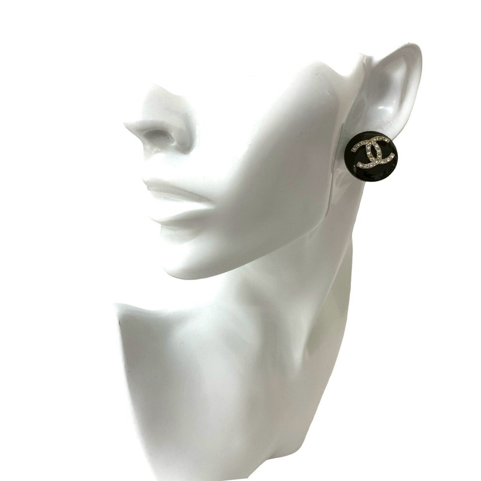 CC Logo Clip-On Earrings Sterling Silver