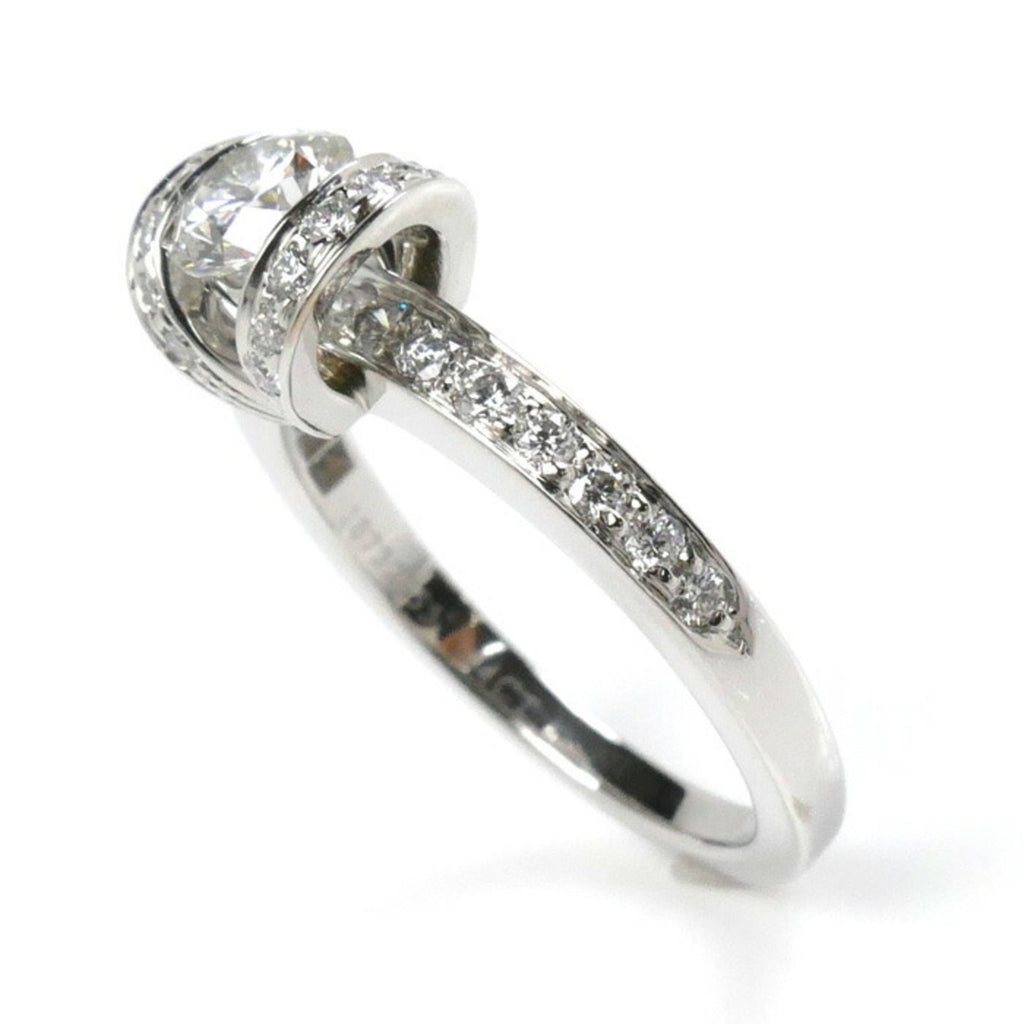 Band Ring Platinum with Diamond