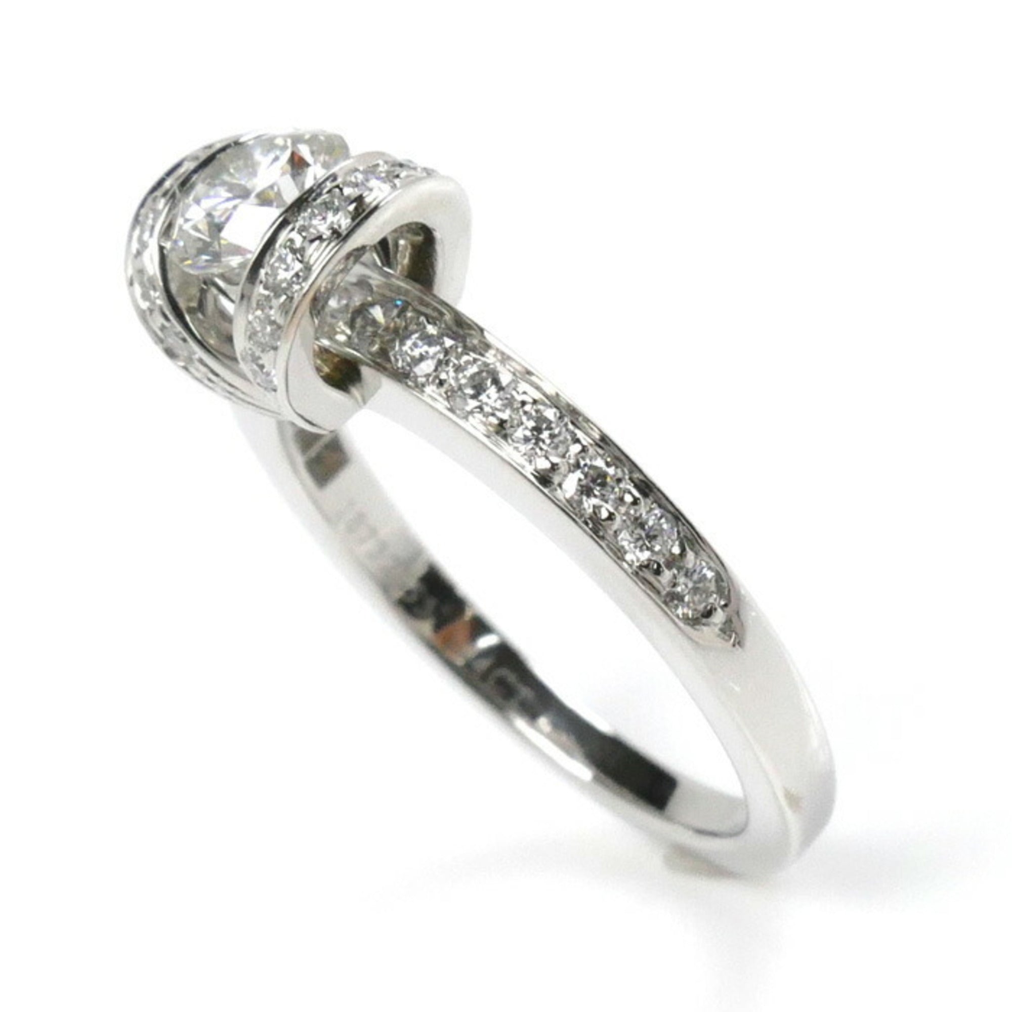 Band Ring Platinum with Diamond