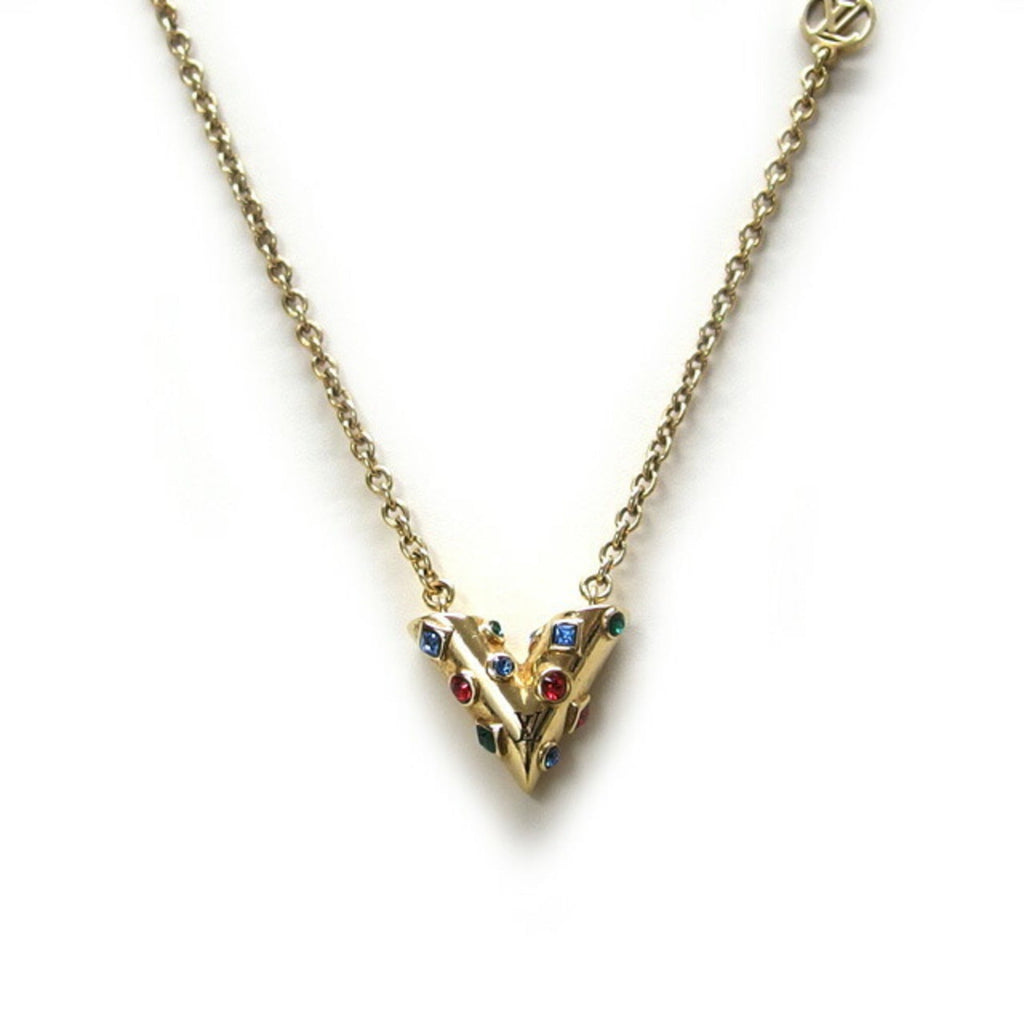 Pendant Necklace Gold Metal