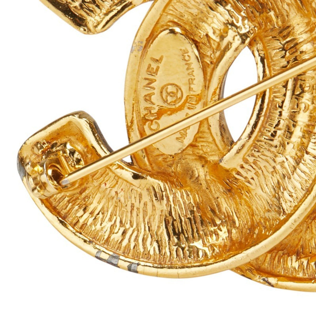 CC Logo Brooch Metal
