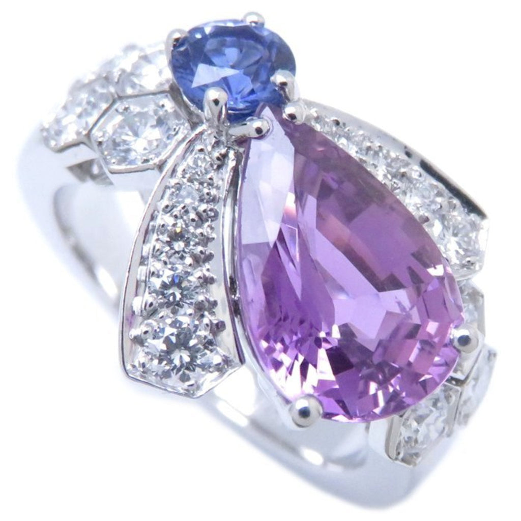 Bee My Love Ring 18K White Gold with Diamond and Sapphire