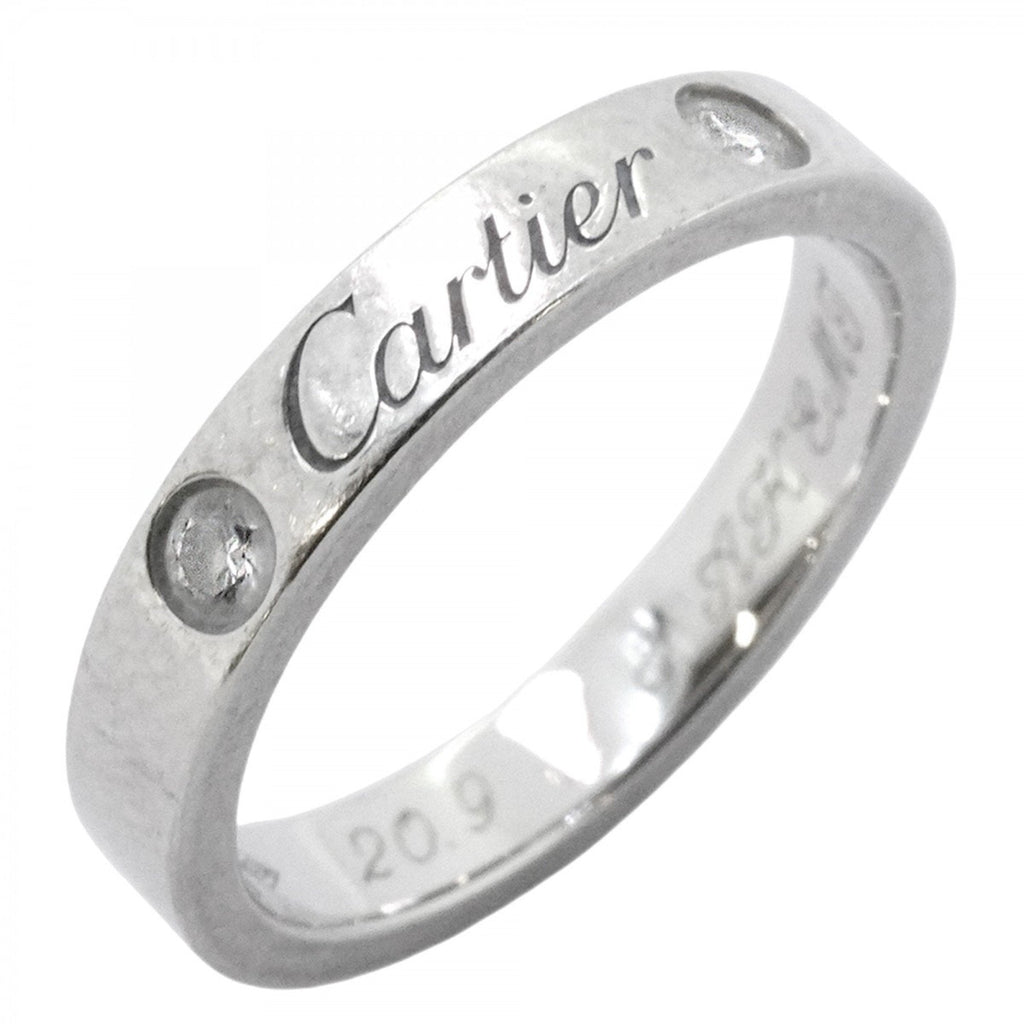 Engraved Ring Platinum with Diamond