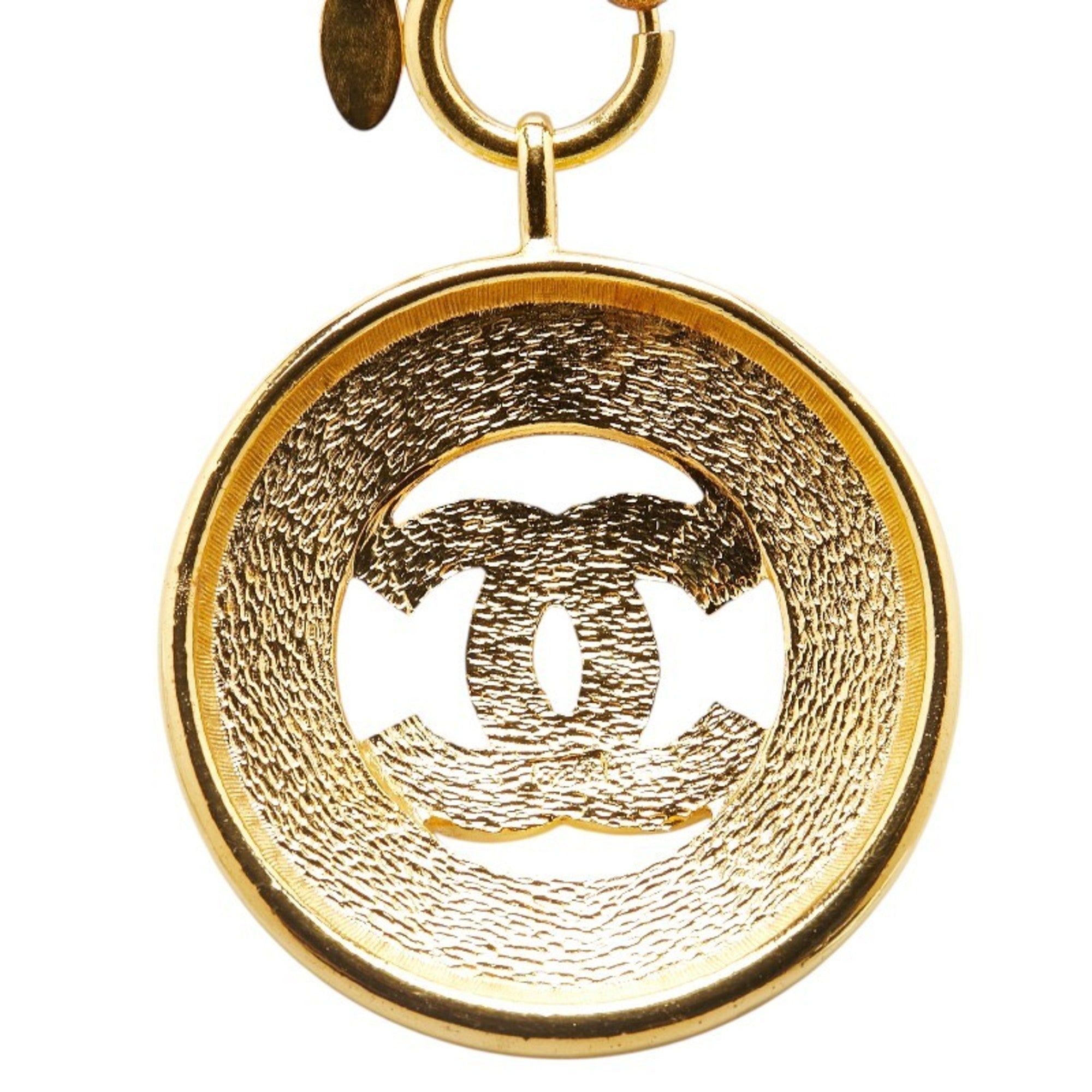 CC Logo Pendant Necklace Metal