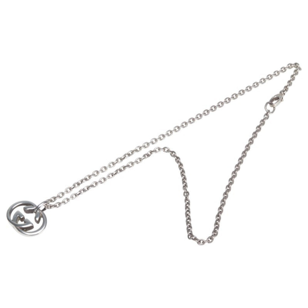 Interlocking G Pendant Necklace Sterling Silver