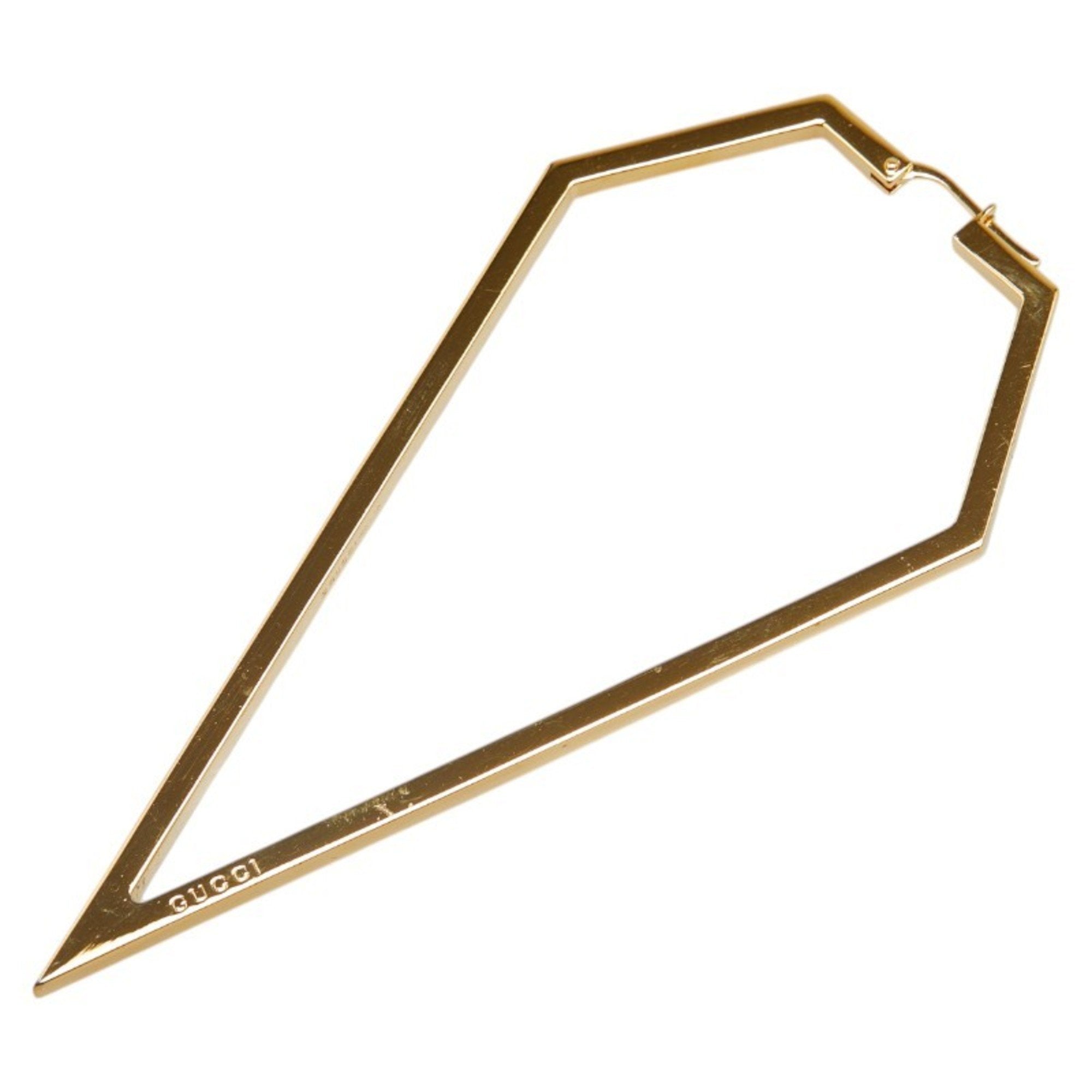 Single Earring Gold-Tone Metal