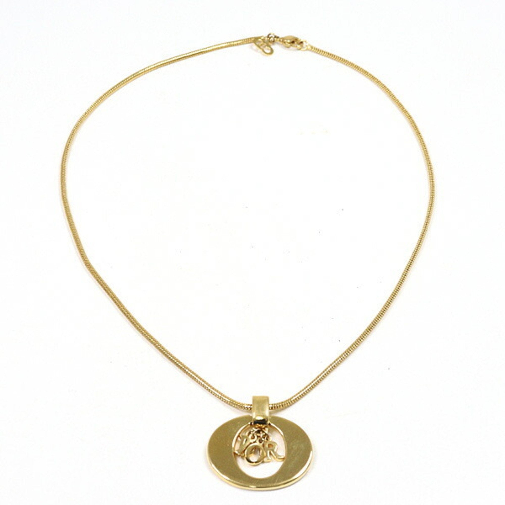 Pendant Necklace Gold Metal