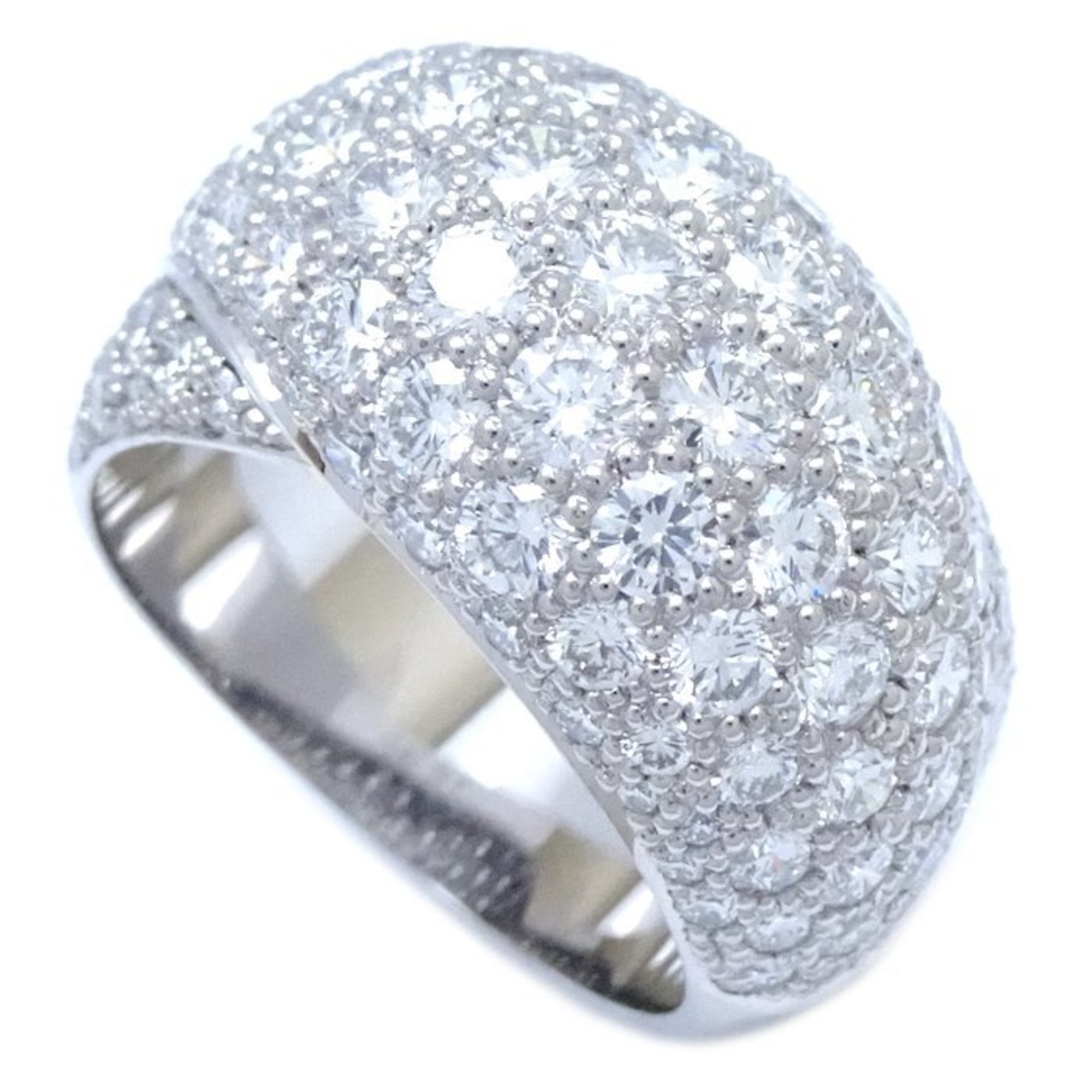 Pavé Diamond Ring 18K White Gold