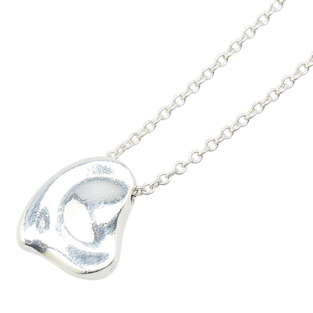 Full Heart Pendant Necklace Sterling Silver