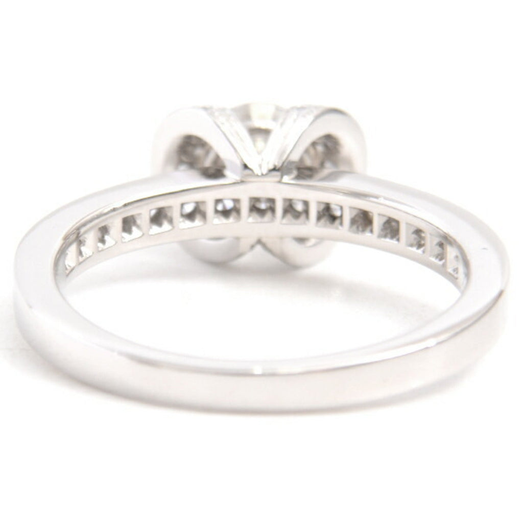 Ribbon Motif Ring Platinum with Diamond
