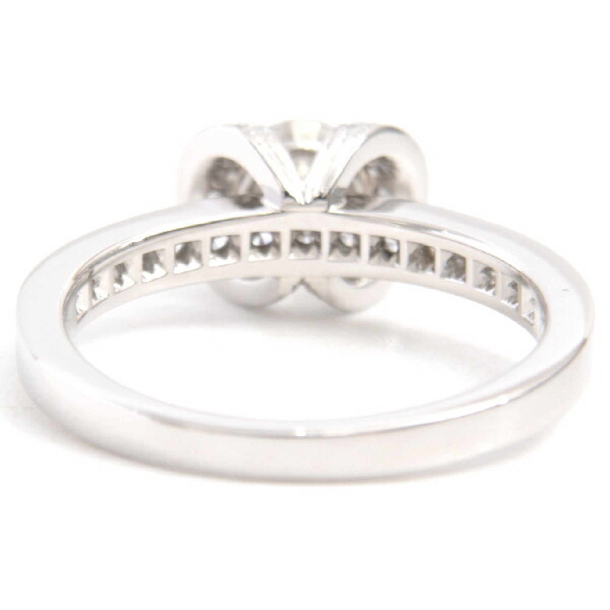 Ribbon Motif Ring Platinum with Diamond