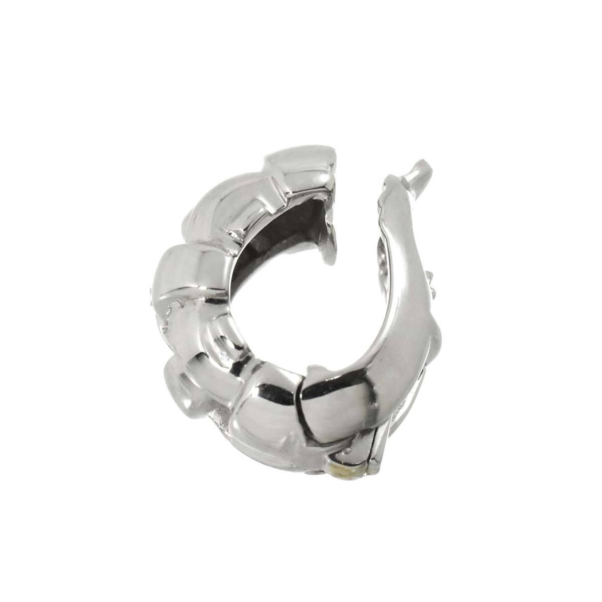 Single Clip-On Earring Clip-On 18K White Gold