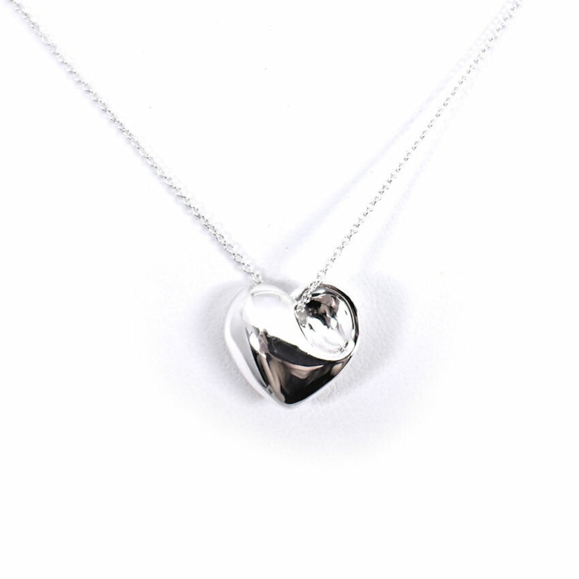 Heart Pendant Necklace Sterling Silver