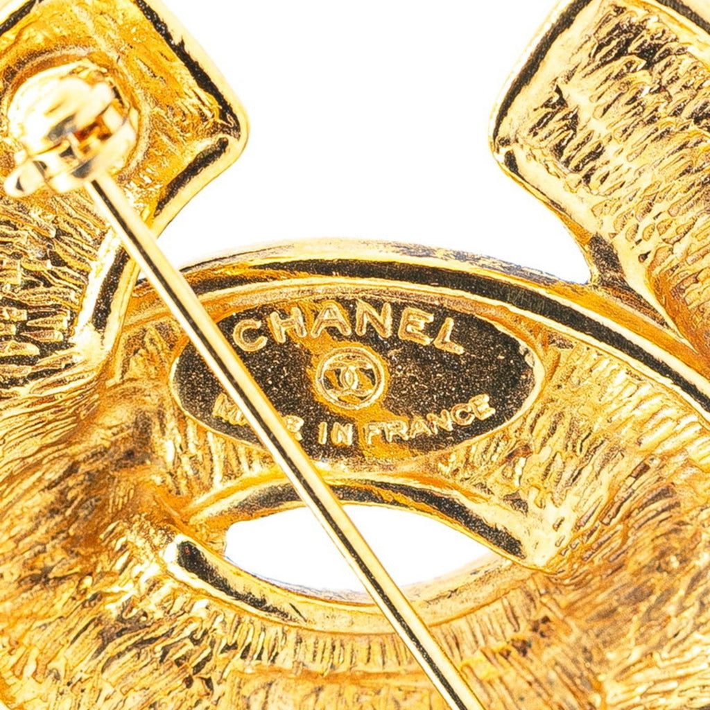 CC Logo Brooch Metal