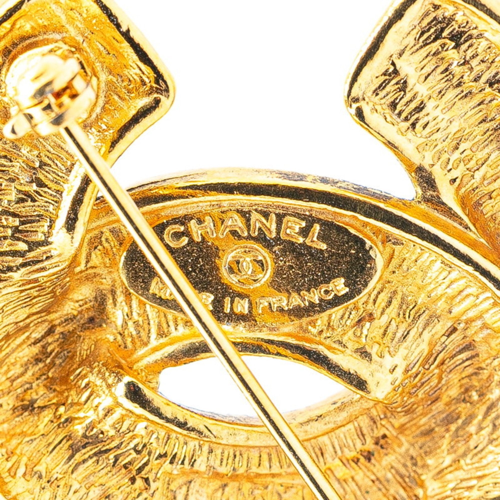 CC Logo Brooch Metal
