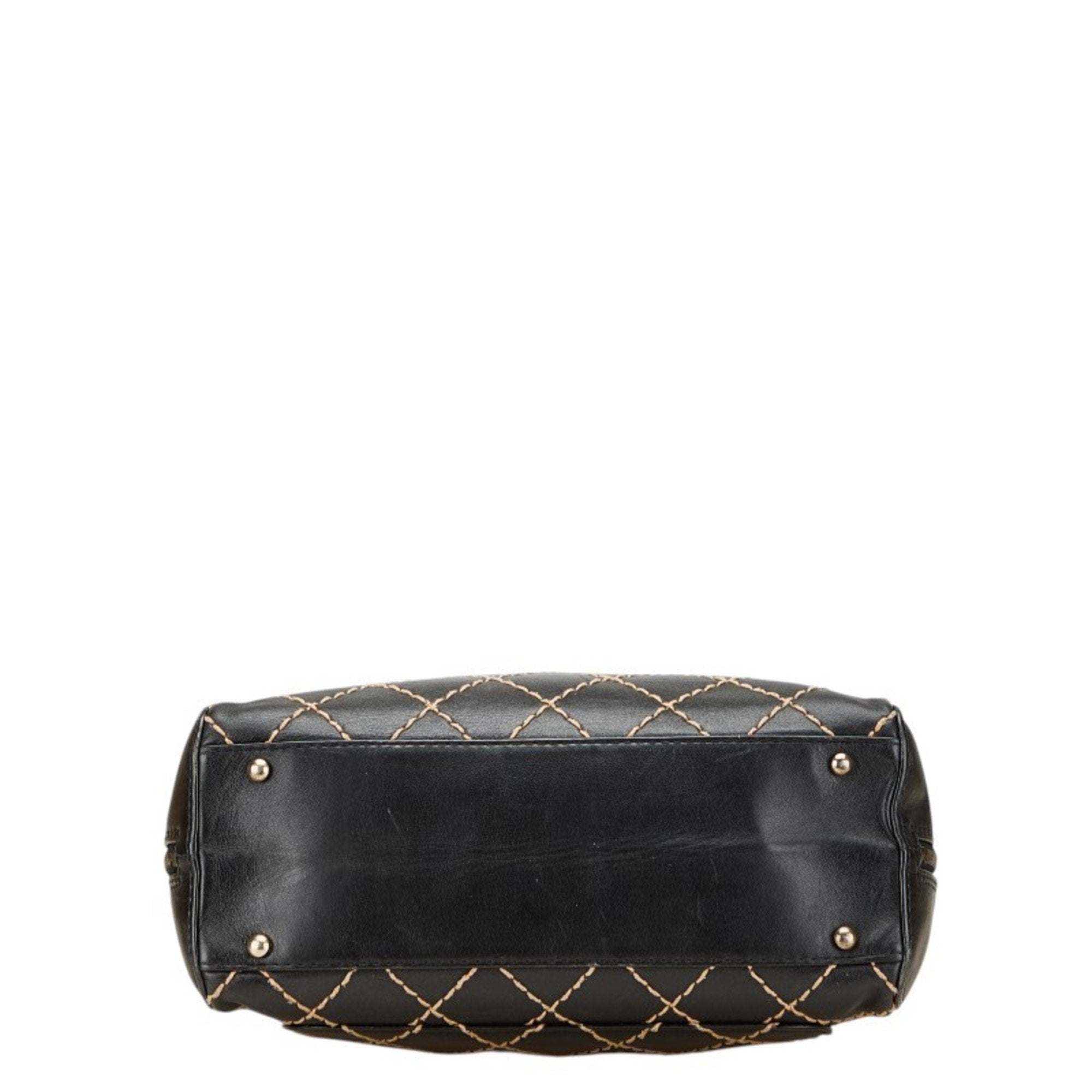 Surpique Boston Bag Quilted Leather Large