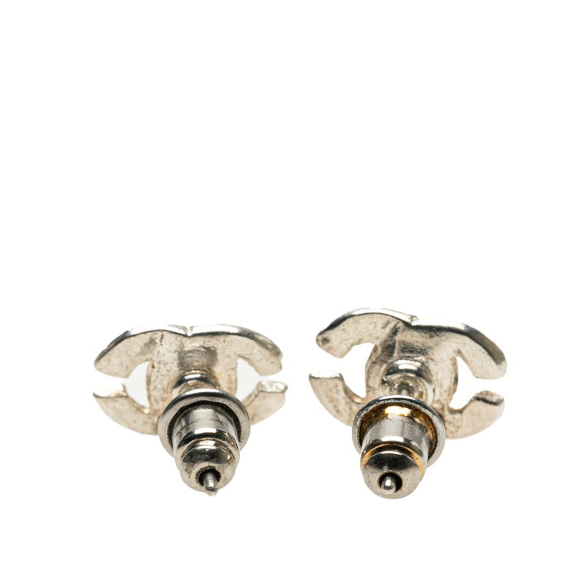 CC Logo Earrings Silver-Tone Metal Silver-Tone Metal