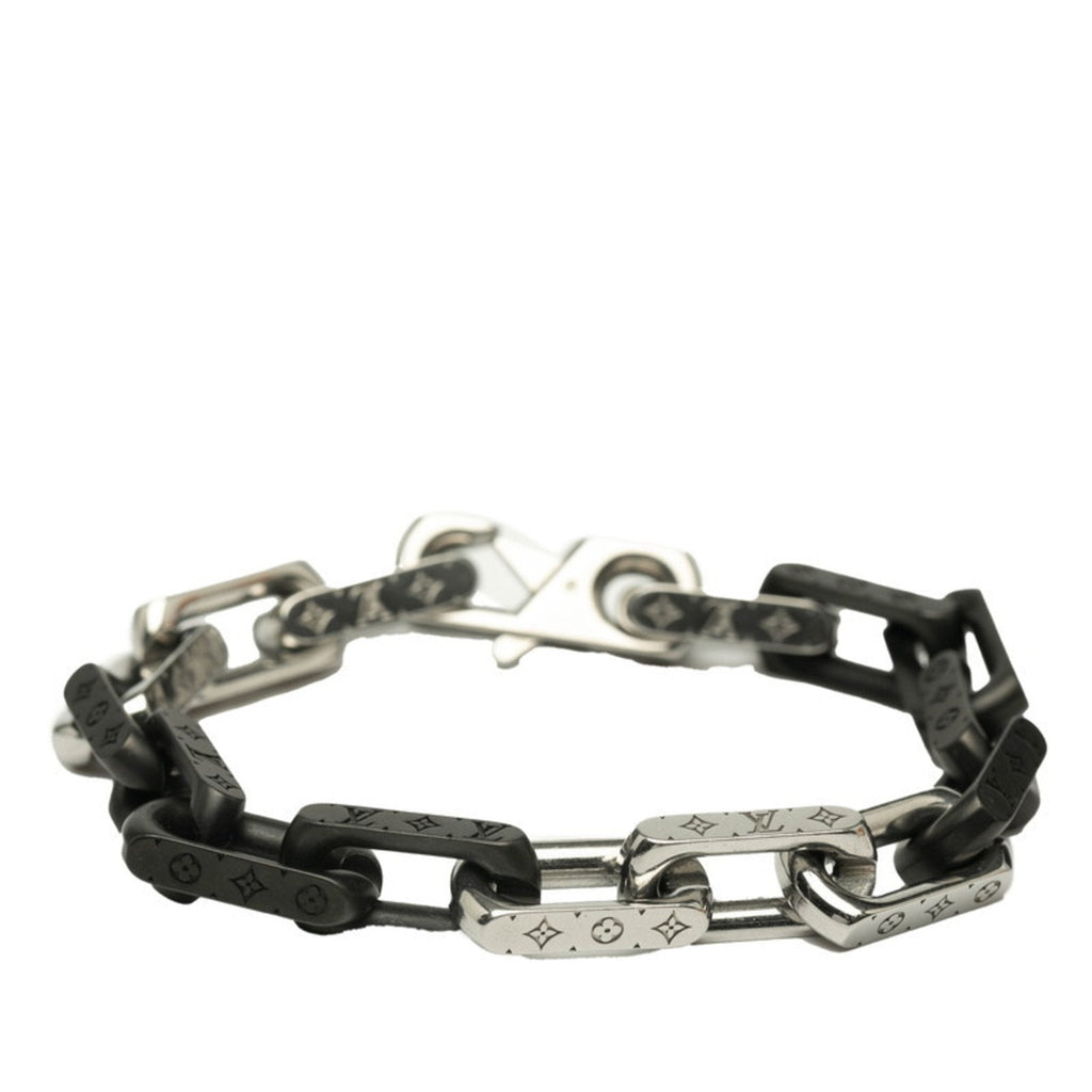 Monogram Bracelet Metal Black and Silver