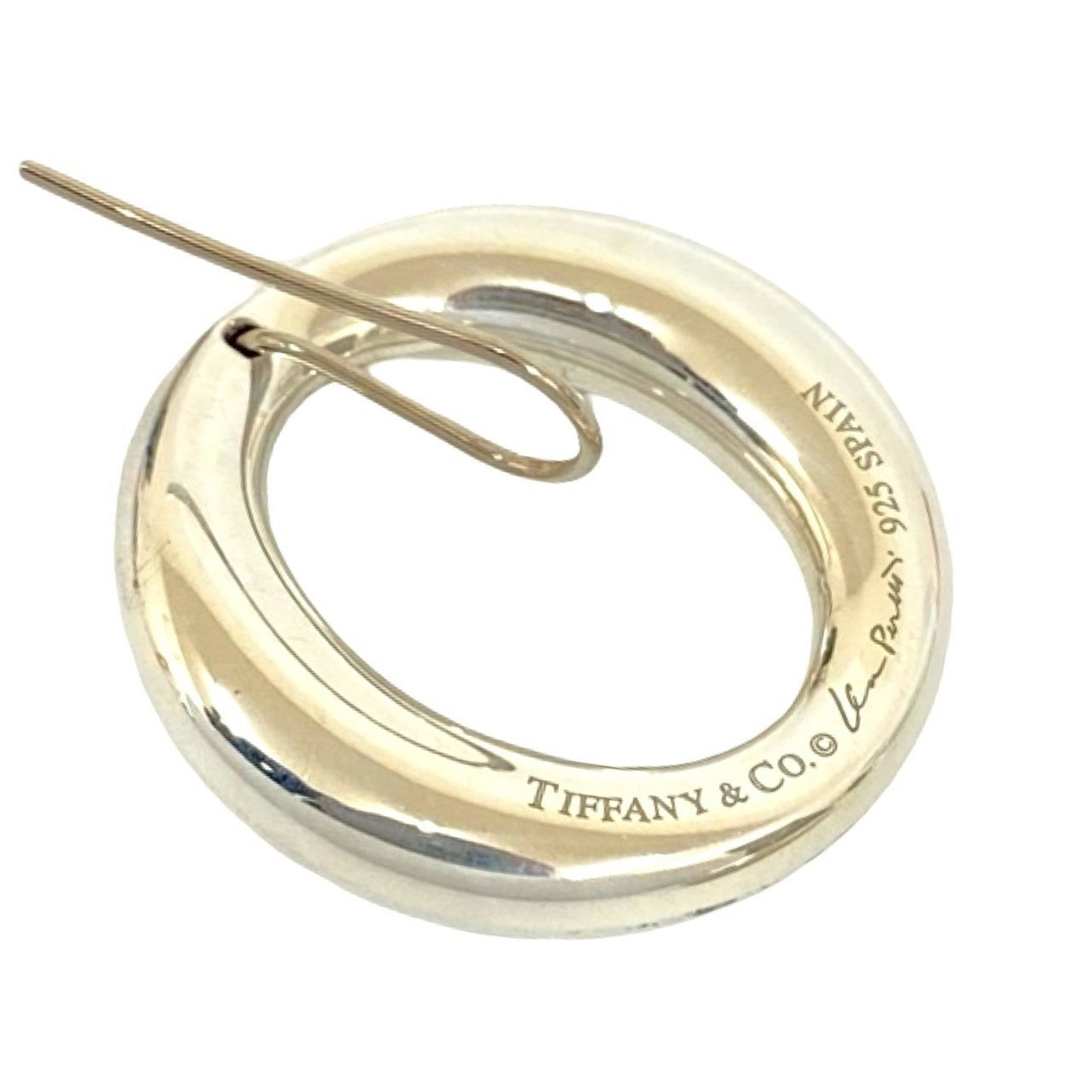 Elsa Peretti Earrings Sterling Silver 24mm Sterling Silver