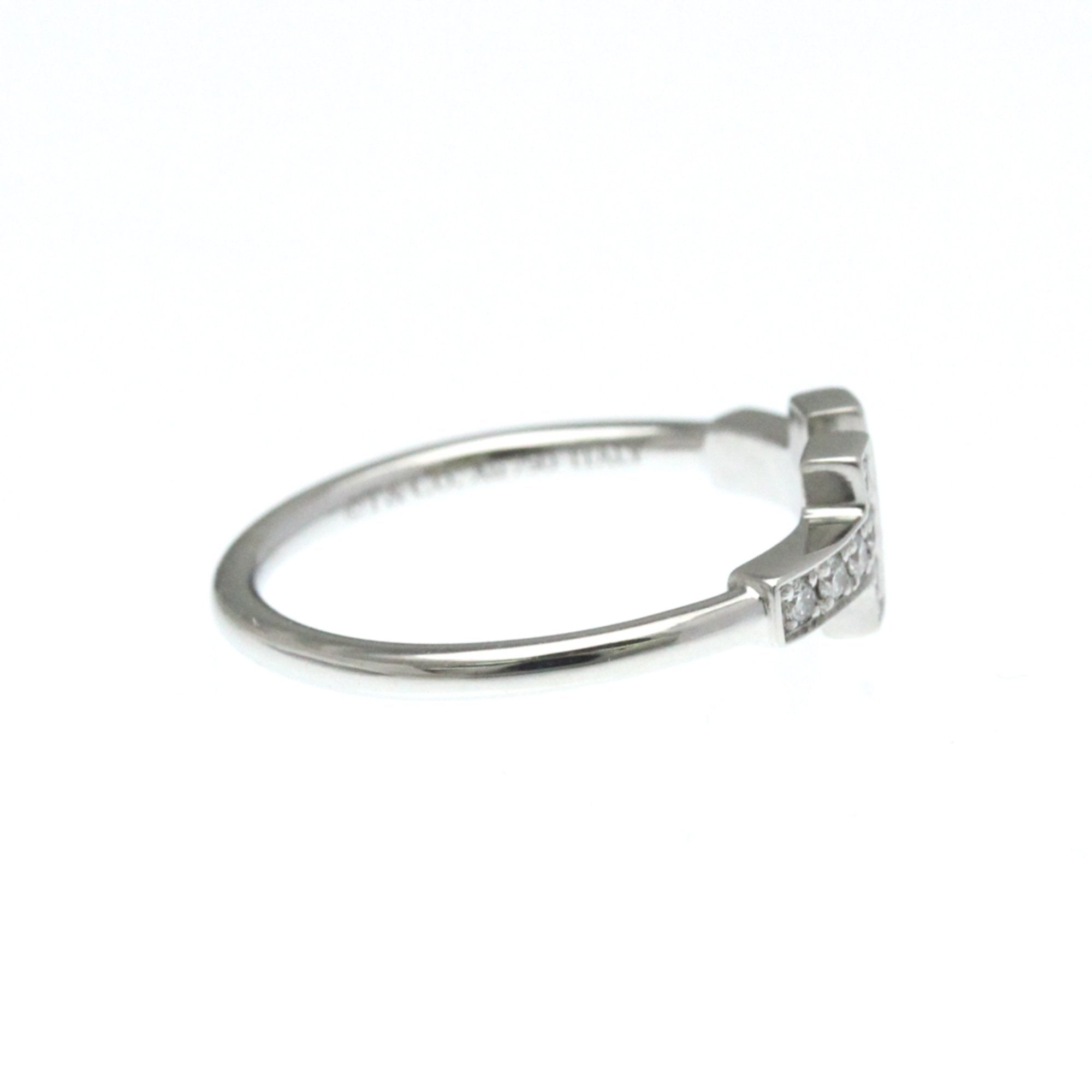 Band Ring 18K White Gold with Diamond