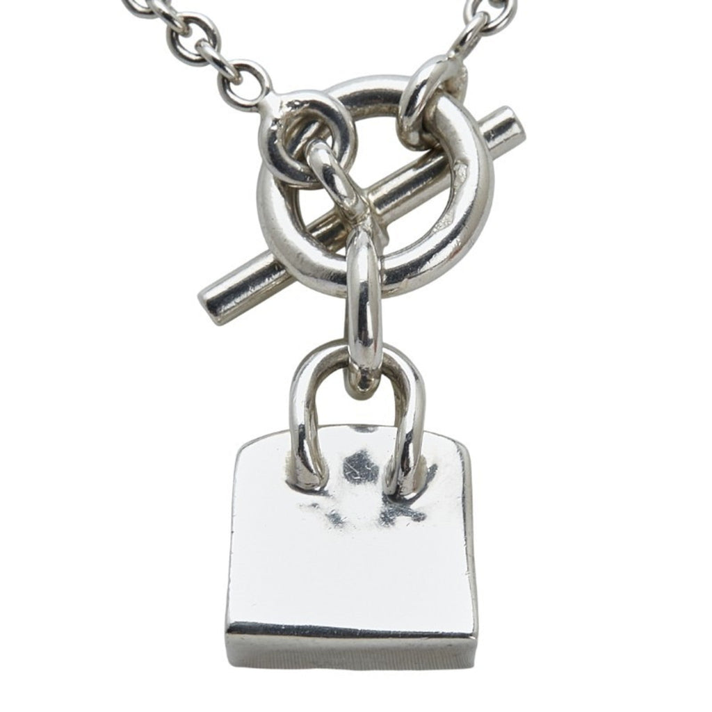 Birkin Amulet Toggle Pendant Necklace Sterling Silver