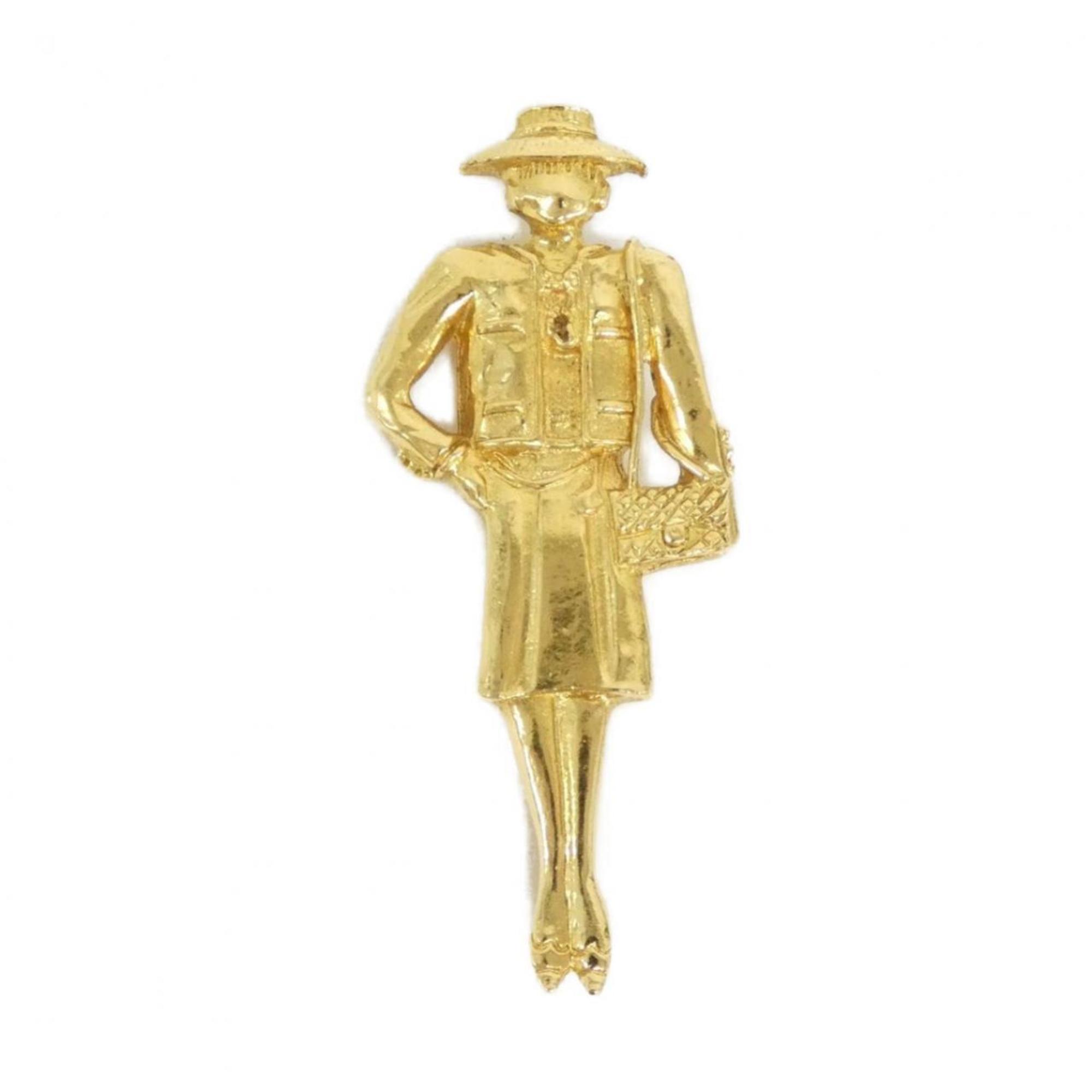 Brooch Gold-Tone Metal