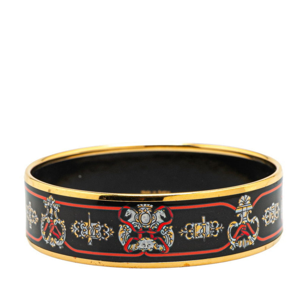 Bangle Black and Gold and Multicolor Bracelet