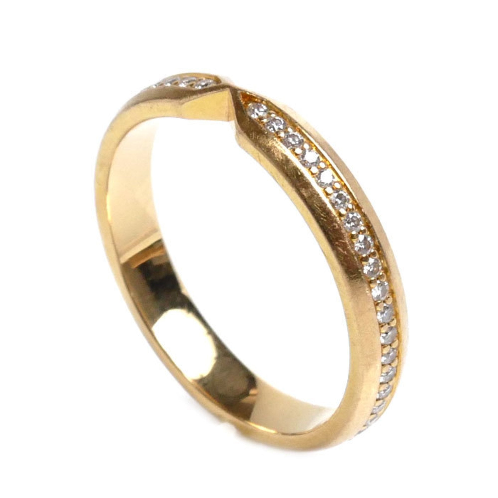Band Ring 18K Rose Gold with Diamond