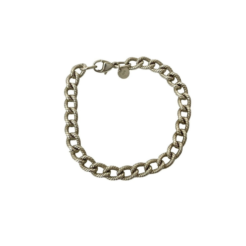 Twisted Rope Bracelet Sterling Silver